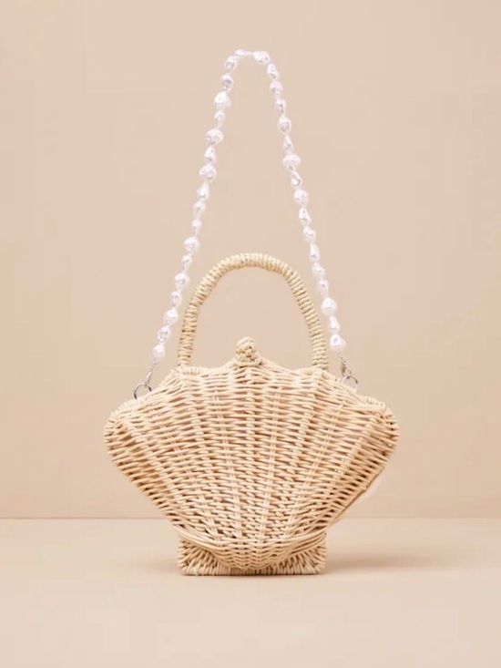 Urban Expressions Handbags - Seashell Woven Pearl Purse